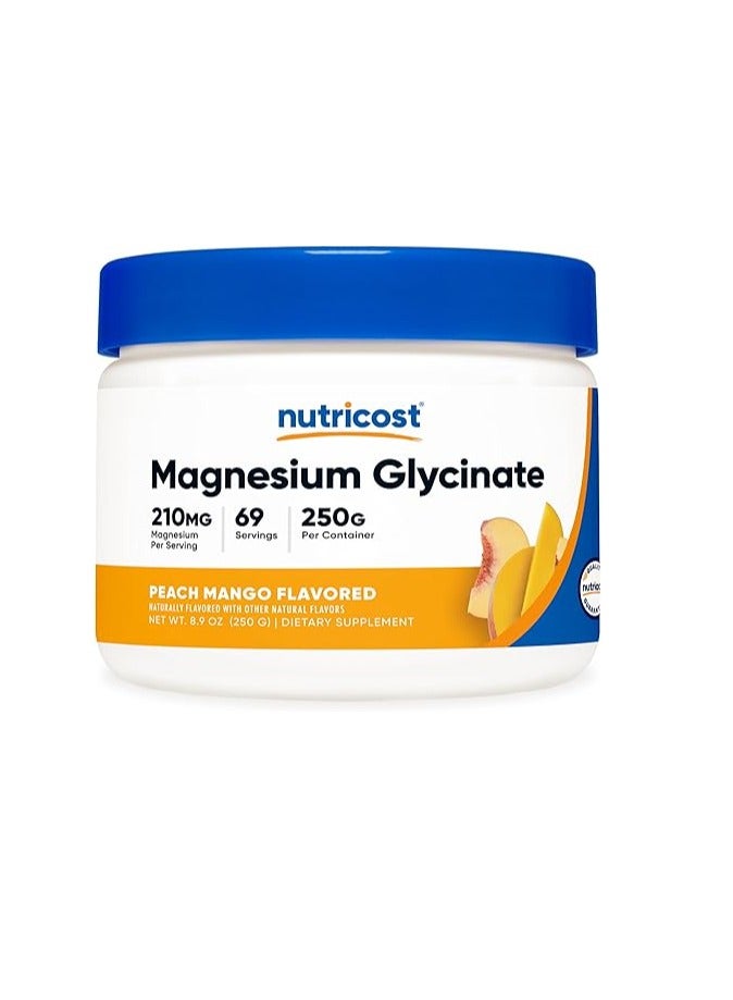 مسحوق جليسينات المغنيسيوم، الخوخ والمانجو، 8.9 أونصة 250 جرام - Image 1