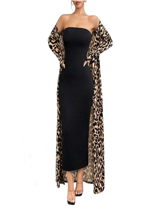 Generic Long Robe Shirt Set 2 Pieces - Tiger Shape  - Image 2
