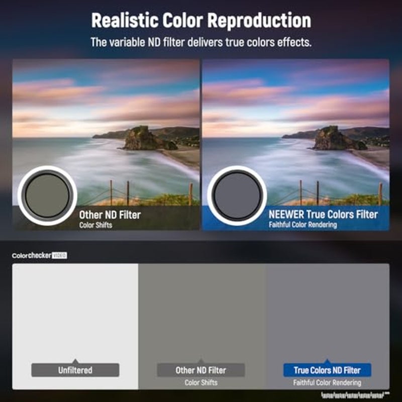 DSLR mirrorless cameras: optical glass, black, true color fidelity with hard stop ND control - Image 4
