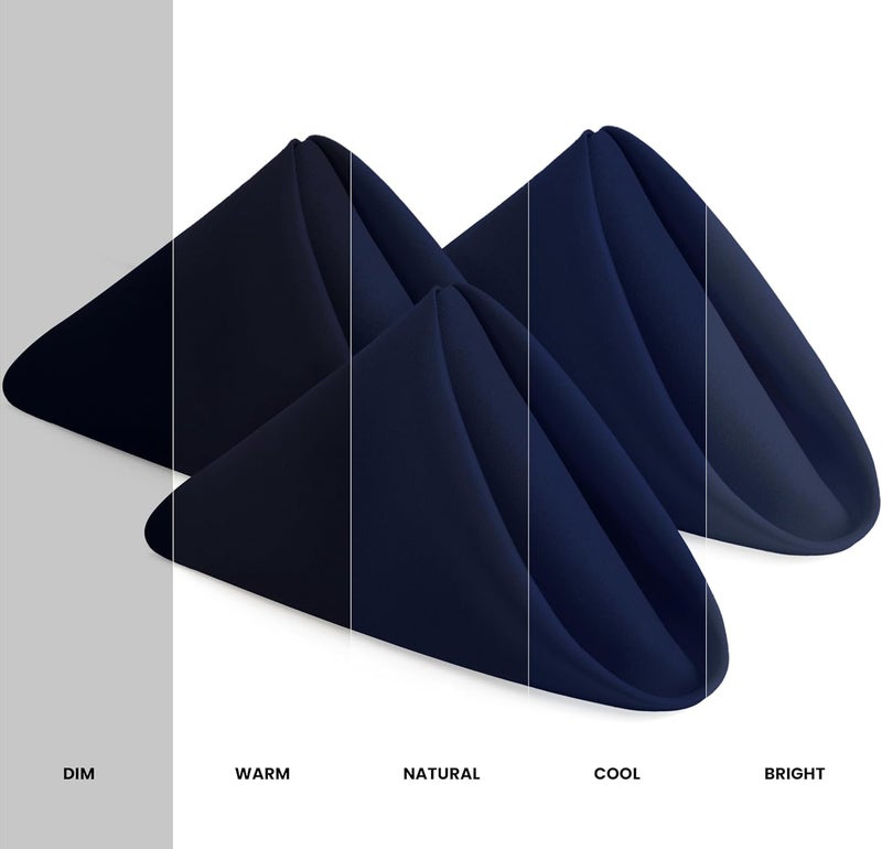 Utopia Home Navy Blue Cloth Napkins 12 Pack 18x18 Inches Ideal Dinner Napkins for Party Wedding and LunchDinner - Image 2