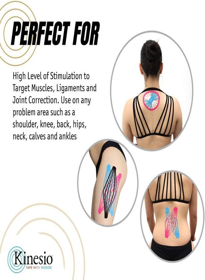 Kinesio Taping - Elastic Therapeutic Athletic Tape Tex Gold FP - Beige - 1in x 5m Roll - Image 4