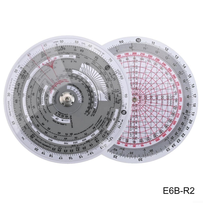 E6B R Pilot Flight Computer Slide Rule for Wind Calculation Navigation and Training - Image 4