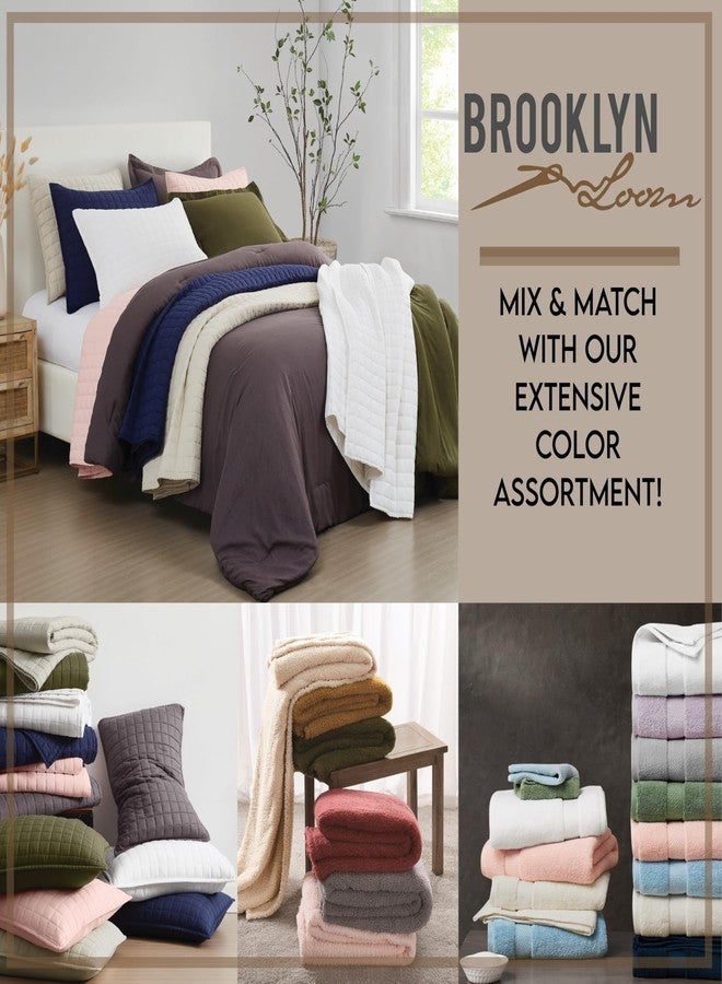 Brooklyn Loom Solid Turkish Cotton White Cotton 6-Piece 6 Piece Set Towel, Solid Themed, for Men and Women, Oeko-TEX Certified Confidence - Image 5