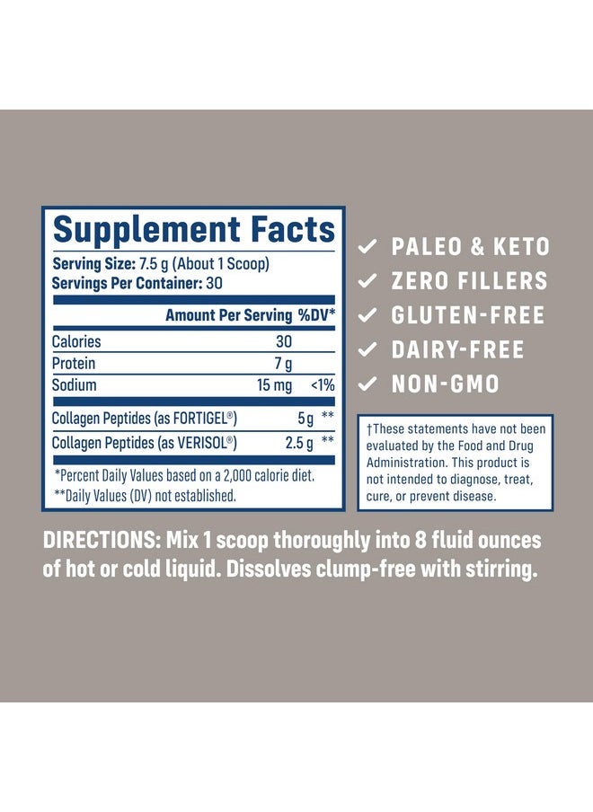 NativePath - NativePath Joint Health Collagen Peptides, Type 1 & 3 Peptides, with Fortigel and Verisol, 7.9 Ounce, 30 Servings - Image 1