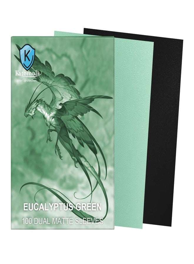 Katomula Eucalyptus Green Dual Matte Card Sleeves, Katomula Card Sleeves for MTG, Standard Card Sleeve for MTG, PKM, Flesh & Blood - Image 2