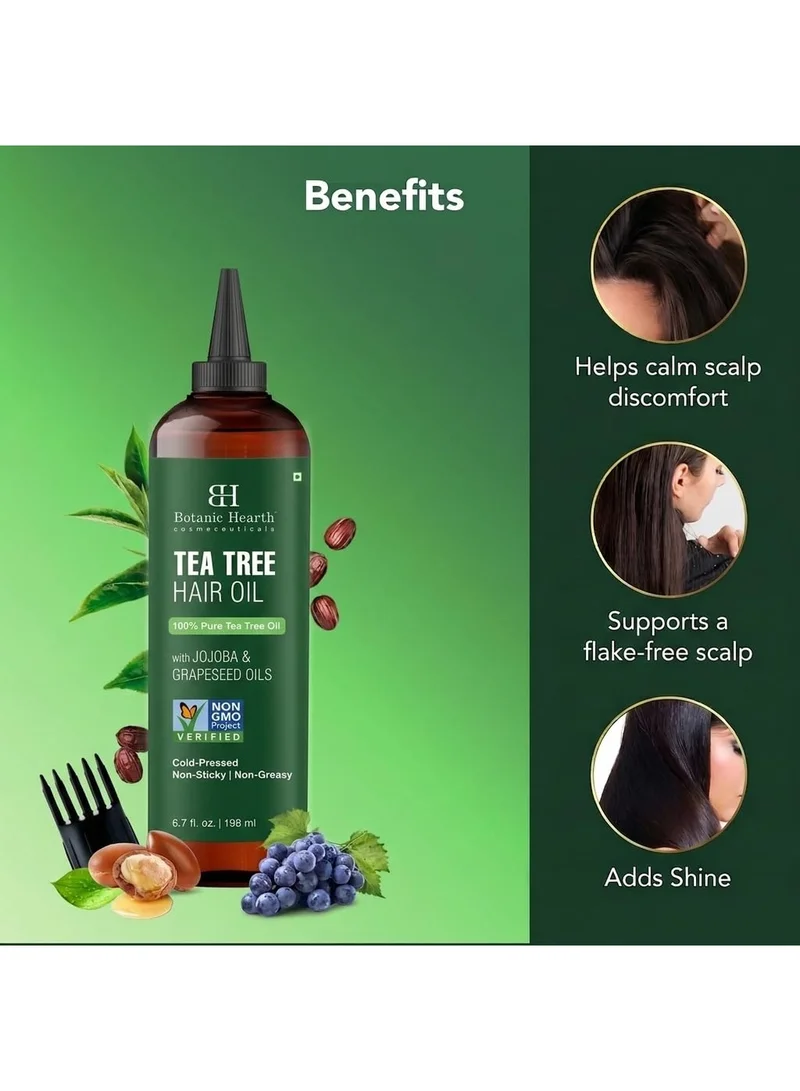 Botanic Hearth Botanic Hearth Tea Tree Scalp Oil for Hair Growth & Itchy Scalp, 6.7 Fl Oz | Helps relieve dandruff & itchy scalp. Infused with coconut oil to nourish dry hair and support stronger-looking hair