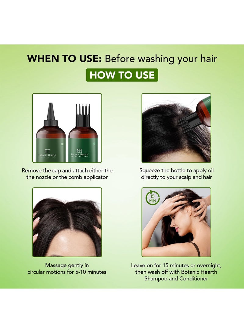 Botanic Hearth Tea Tree Scalp Oil for Hair Growth & Itchy Scalp, 6.7 Fl Oz | Helps relieve dandruff & itchy scalp. Infused with coconut oil to nourish dry hair and support stronger-looking hair - Image 3