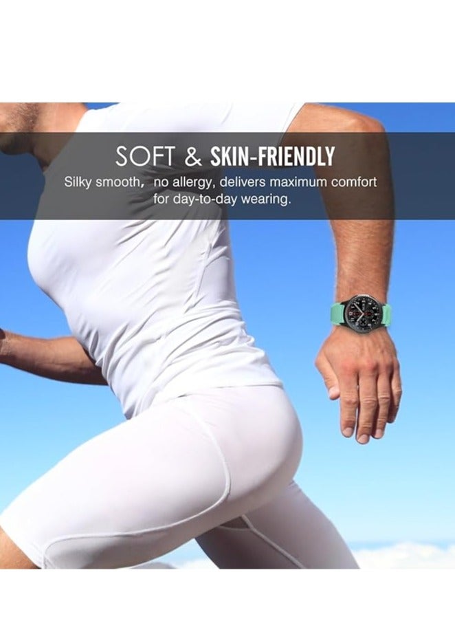 Silicone Buckle Bands 20MM Strap For Samsung Gear Sport/Watch 4/Watch 5/Watch 5 Pro/S2 classic/active 2 40mm 44mm/Amazfit GTS 3/4/4 Mini/Bip 3/Pro/GTS 2 mini/GTS 2e/Bip U - Image 2