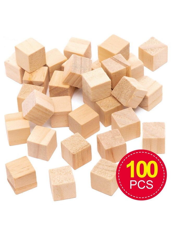 Baker Ross - At478 Wooden Cubes Pack Of 100 Ideal For Kids Arts And Craft Project Educational Toys Gifts Keepsakes - Image 1