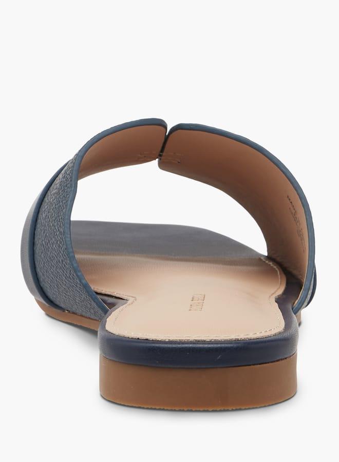 Flora Bella By Shoexpress Women Monogram Print Slip-On Sandals - Image 5