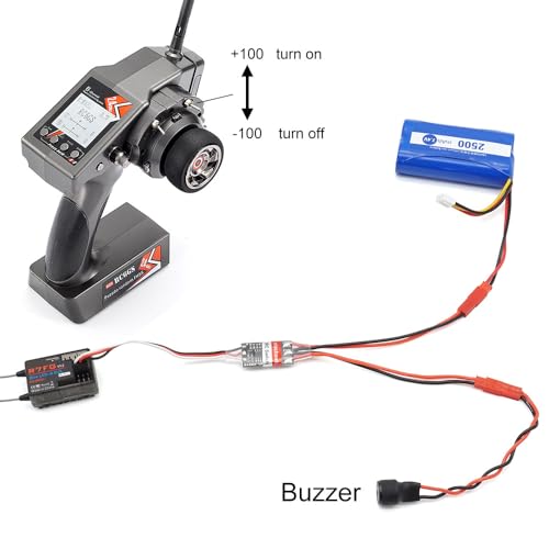 elechawk RC Remote Controlled AUX on/Off Electronic Switch Relay for Car Truck Boat LED Light Drone (8A) - Image 4