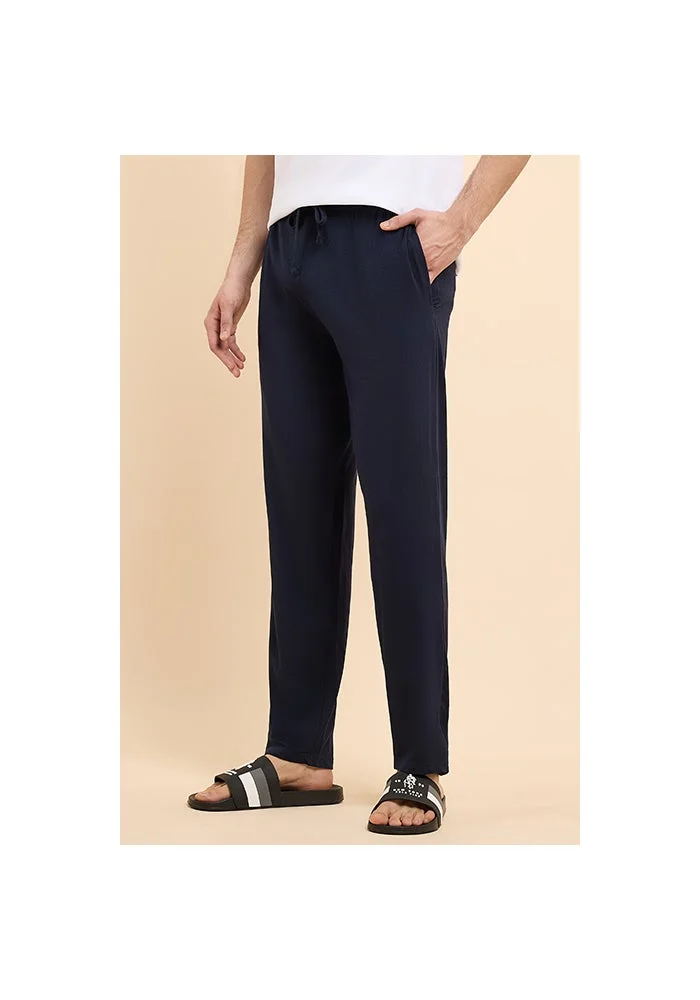 R&b  Solid Lounge Pants with Drawstring Waist for Men | Best Price UAE