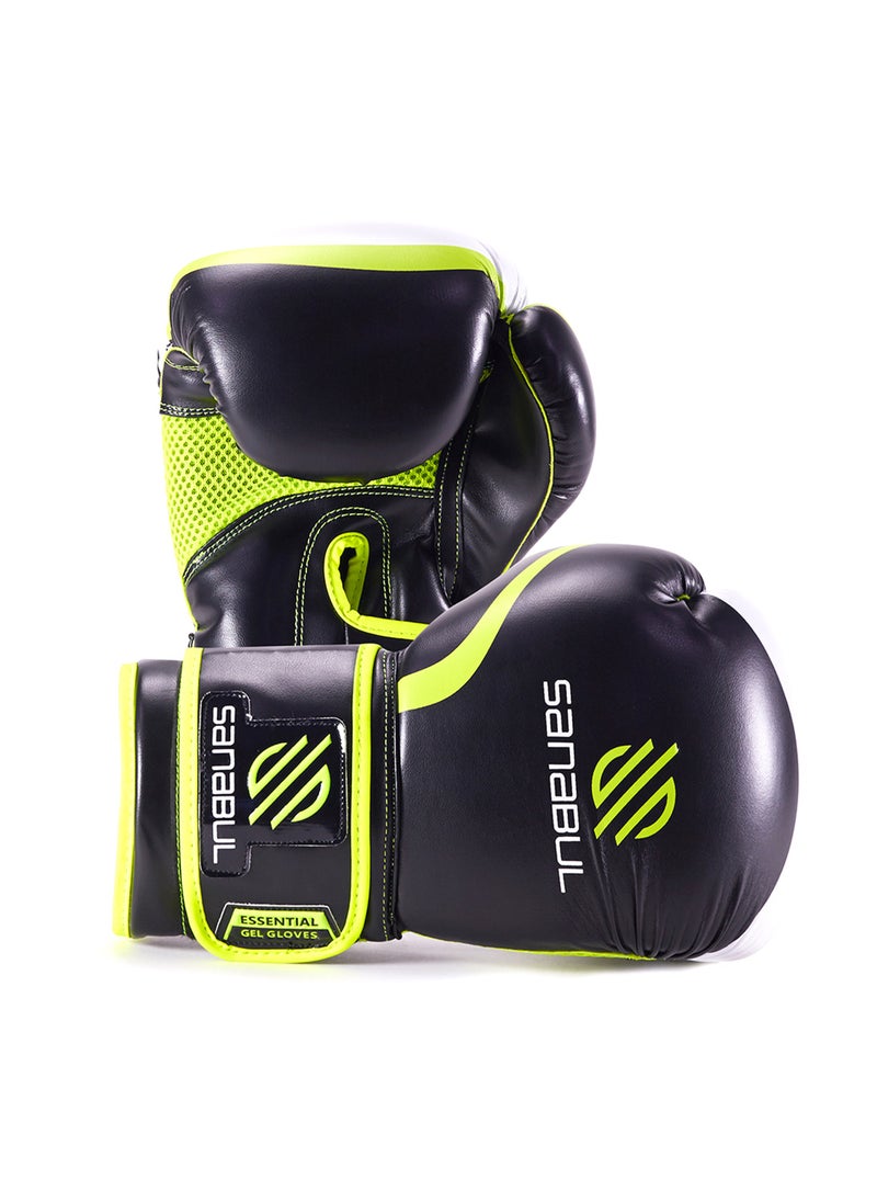 Essential Gel Boxing Gloves | Pro-Tested Kickboxing Gloves for Men and Women | Ideal for Boxing, MMA, Muay Thai, and Heavy Bag Training Black/Green - pzsku/Z0E94DC1F6B04AEAD3828Z/45/_/1738303529/b0d897e8-77f9-4927-8d02-ae07bec5b6b4