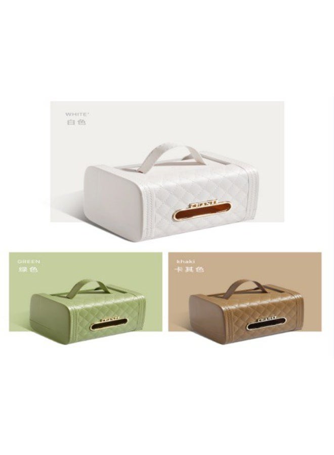 علبة مناديل بتصميم أنيق على شكل شنطة، تجمع بين العملية والشكل العصري، تضيف لمسة ديكور شيك لأي مكان في المنزل أو السيارة. تصميم جذاب يناسب غرف المعيشة، غرف النوم، المكاتب، وتُعد قطعة ديكور مميزة إلى جانب استخدامها اليومي. - Image 1