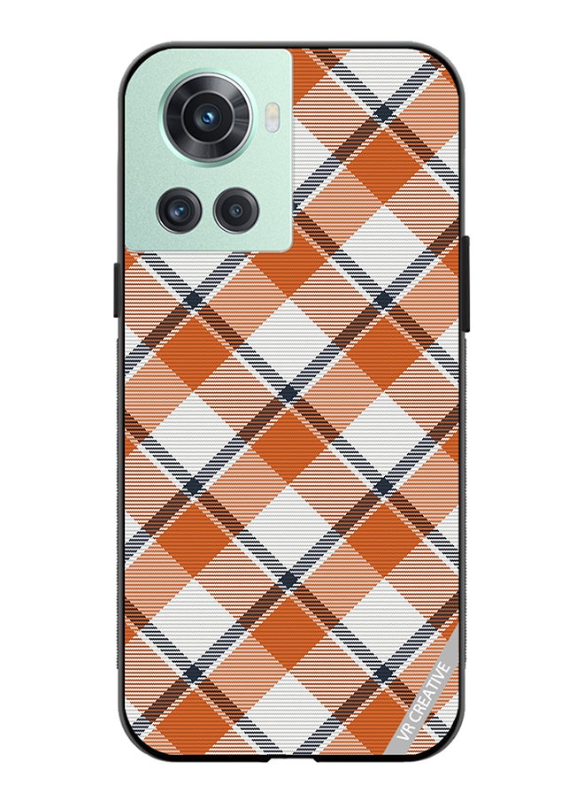 VR CREATIVE - Protective Case Cover For OnePlus Ace Check Texture Design Multicolour - Image 1