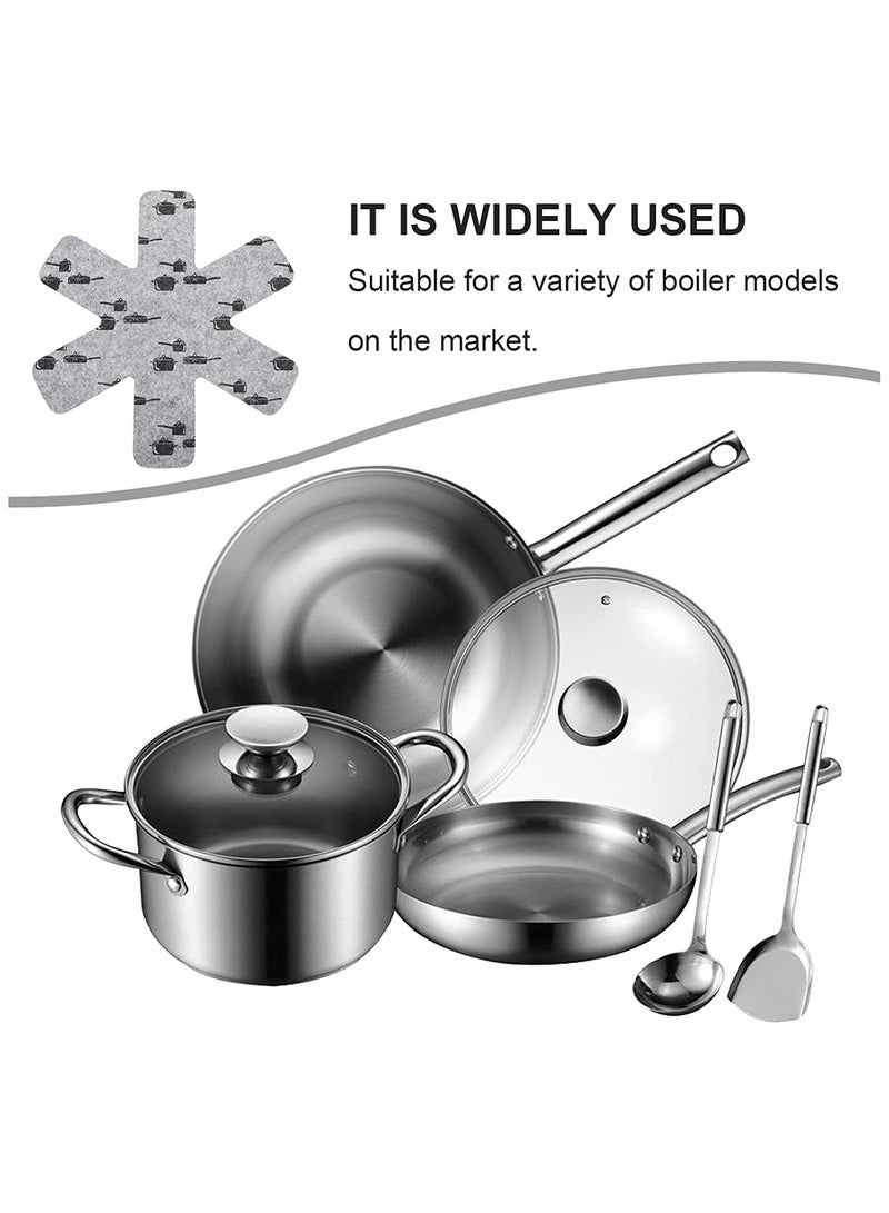 Excefore Pot and Pan Protectors 4pcs Larger Thicker Pot Dividers Pads/Stacking Pan Protectors/Pan Separators Pads for Protecting and Separating Pots and Pans Prevent Scratching Separate and Marring - Image 5