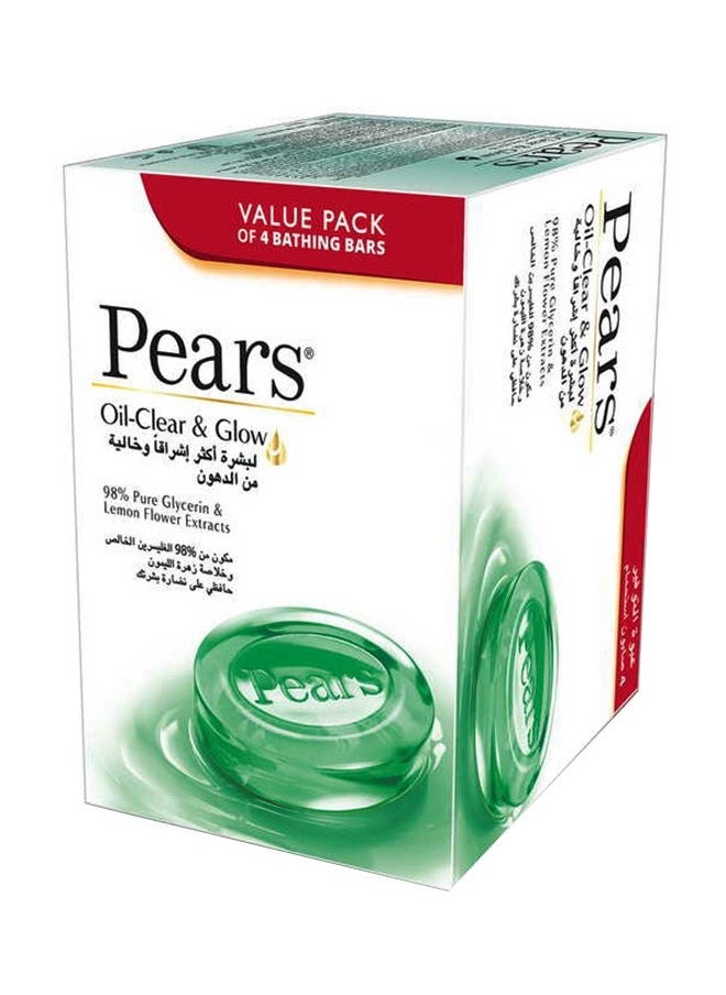 Pears Pears Oil Clear And Glow Soap 125g Pack of 4 