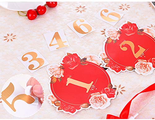 StayMax 1-30 Wedding Party Number Stickers for Table Card Accessories Decorative self-adhensive Number Sticker - Image 3