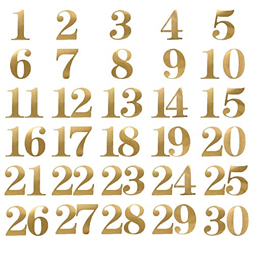 StayMax 1-30 Wedding Party Number Stickers for Table Card Accessories Decorative self-adhensive Number Sticker - Image 1