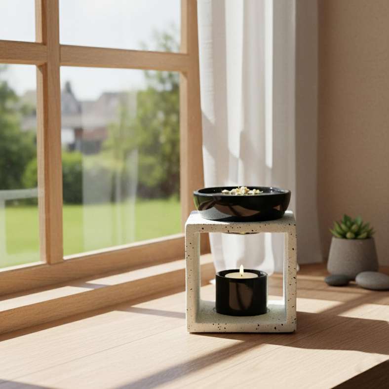 Pan Home Louie Ceramic Oil Burner - White - Image 1