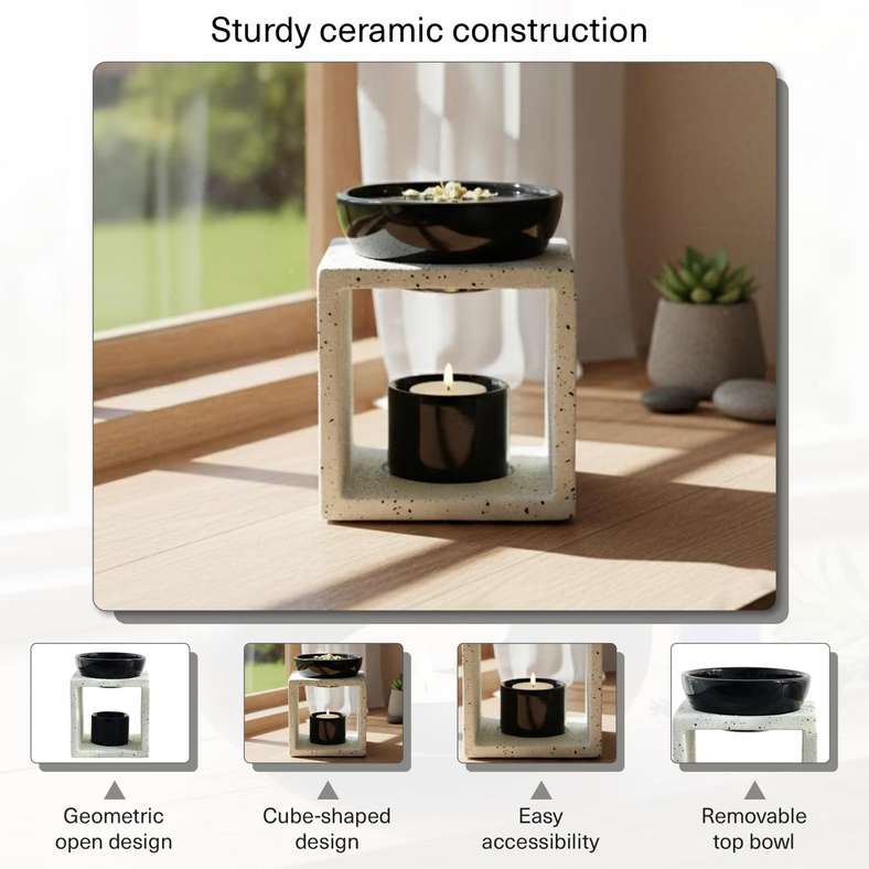 Pan Home Louie Ceramic Oil Burner - White - Image 4