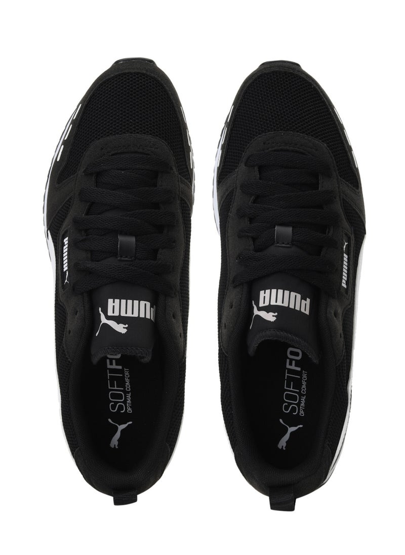 PUMA - R78 Runner Mens Black Trainers - Image 1