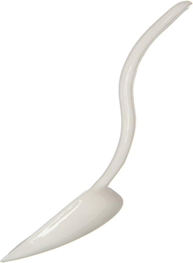 MOON WORLD 447003 Solid Buffet/Salad Serving Spoon (White, Pack of 6) - Image 5