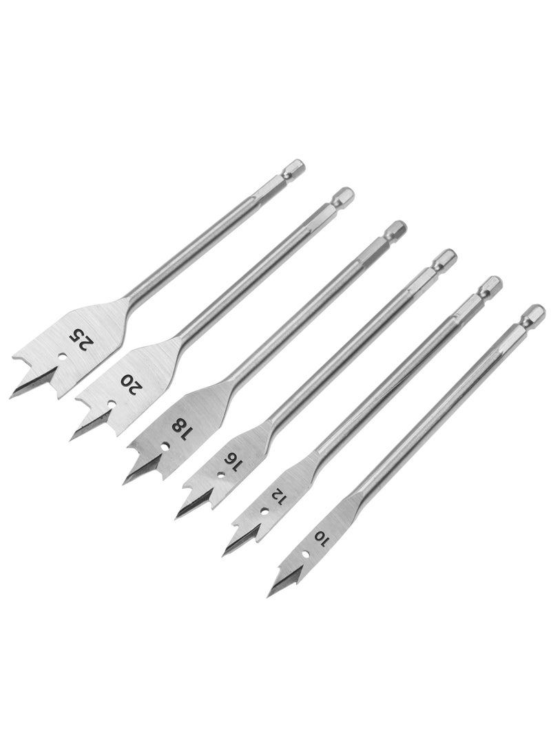 Tolsen - 6Pcs Flat Wood Bits Set