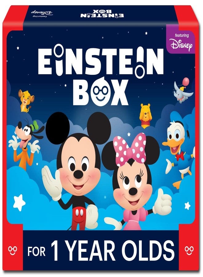 Einstein Box Disney Toy & Gift for 1+ Year Old Boys, Girls & Toddler | Board Books, Early Learning & Development with Mickey & Minnie Mouse | Disney Baby Gifts for 1 Year Old (1 Box Set) - Image 1