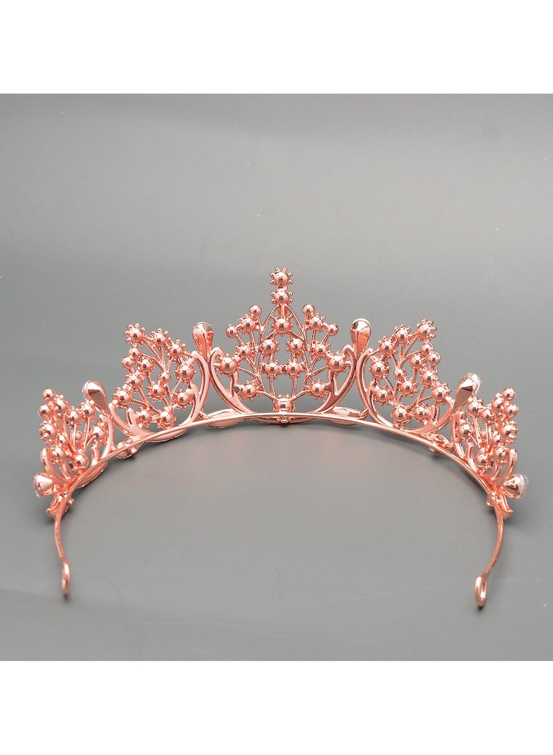 تاج من الكريستال تاج كريستال عيد ميلاد أميرة حفلة رقص زفاف إكسسوارات شعر زفاف تاج ماسي - Image 5