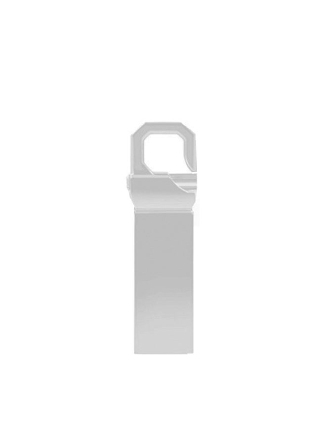 Metal High-speed USB Flash Drive 8G - 128G Fast Waterproof And Shockproof USB Flash Drive Mass Storage Multi-capacity Optional-Color:Silver-Capacity:8G  - Image 1