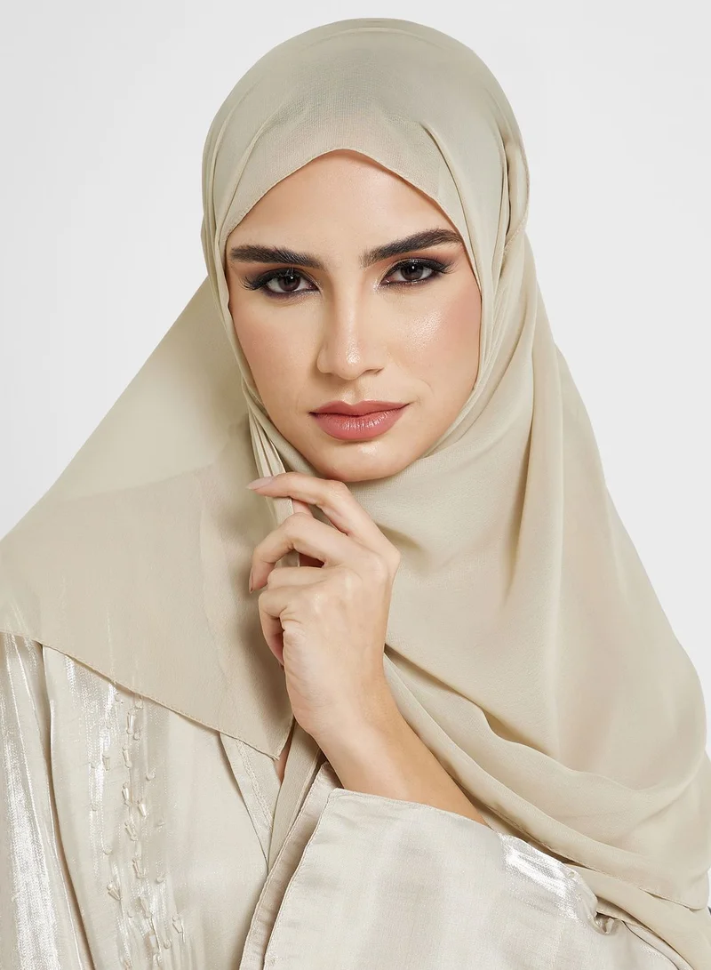 Khizana Embellished Detail Abaya With Sheila