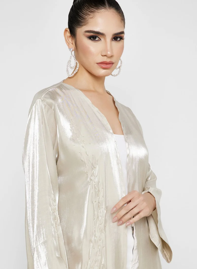 Khizana Embellished Detail Abaya With Sheila