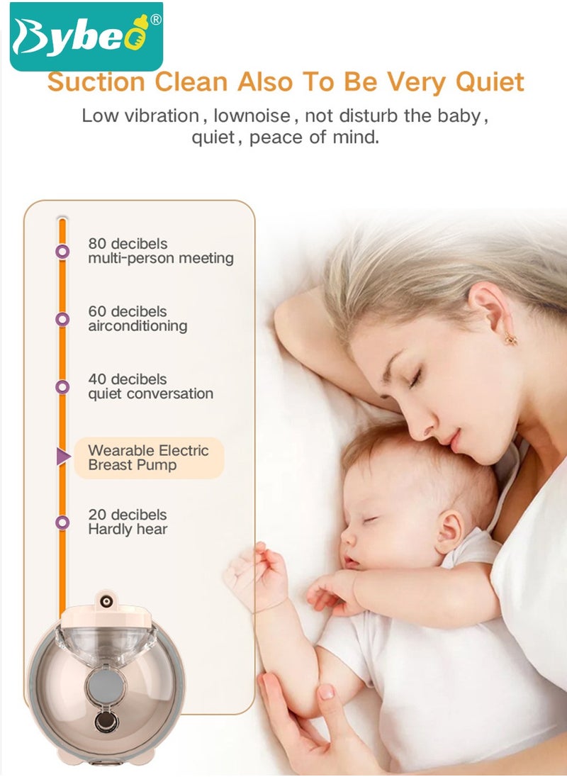 Bybeo - Electric Wearable Hands-Free Breast Pump with 30 PCS Breastmilk Storage Bags, Low Noise & Painless, LCD Display, 3 Modes & 9 Levels - Image 1