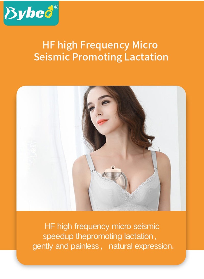 Bybeo - Electric Wearable Hands-Free Breast Pump with 30 PCS Breastmilk Storage Bags, Low Noise & Painless, LCD Display, 3 Modes & 9 Levels - Image 1