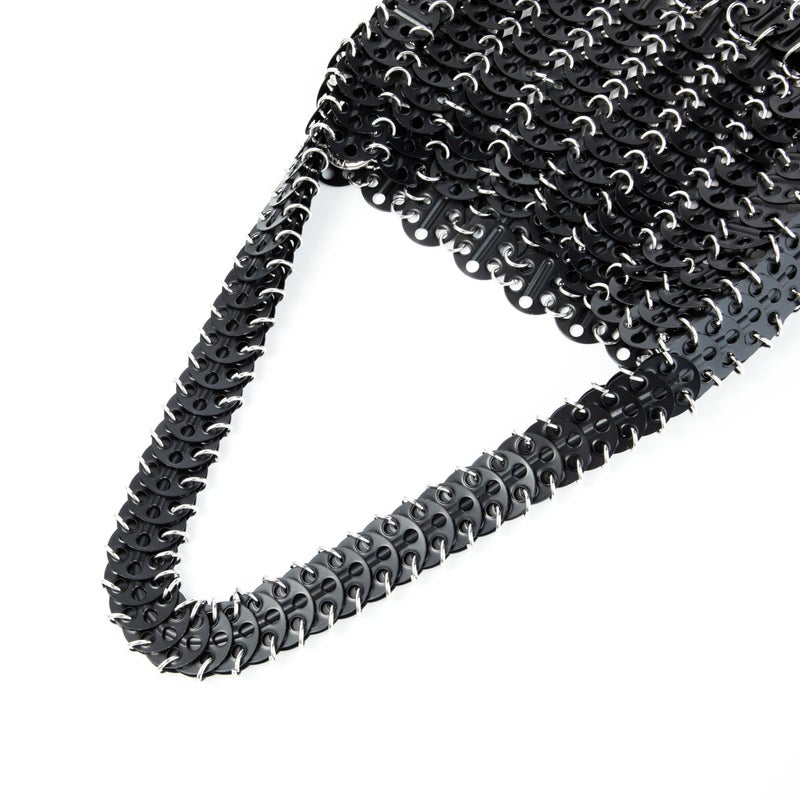 Abvokury Women's Metallic Disc Party Handbag - Metal Sequin Top Handle Bag for Parties - Image 4