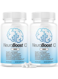 IDEAL PERFORMANCE (2 Pack) Neuro Boost IQ Supplement Brain Pills Mind Ben Carson Neurobooster Neuroboostiq (120 Capsules)  - Image 1