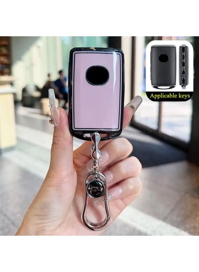 غطاء حافظة مفتاح سيارة من TPU يناسب Mazda 3 CX30 CX5 CX3 CX8 CX9 إكسسوارات السيارة بدون مفتاح أسود وردي مع حلقة - Image 5