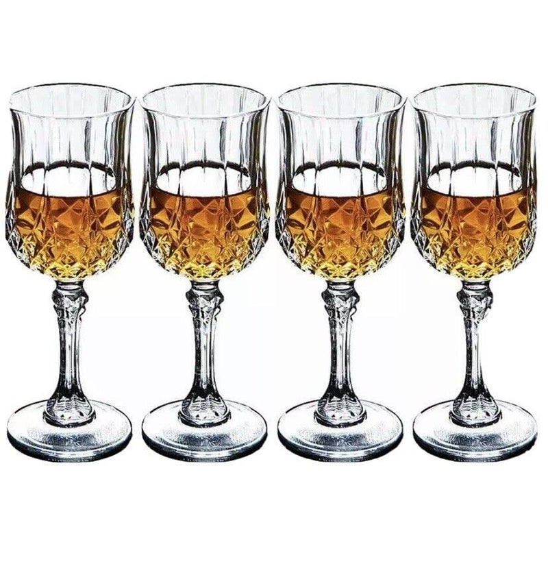 Ezalla Crystal Clear Wine Glasses Set of 6 Pcs 180 ml Red Wine Glass Lead Free Premium Glass - Image 3