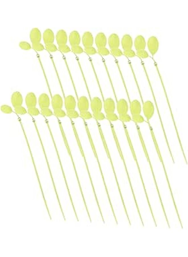 100PCS Leaf Shaped Nylon Zip Ties Heavy Duty Colorful Cable Ties For Plant Support Indoor Outdoor Use