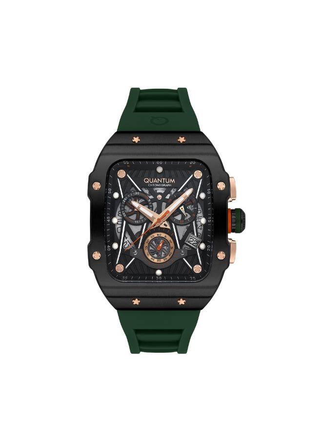 Quantum Men's Silicone Chronograph Watch HNG1080.655 - 43 mm - Image 1