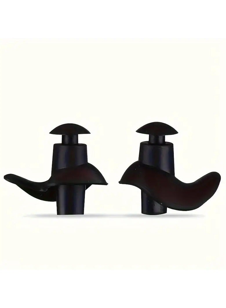 1 Pair Waterproof Silicone Soft Earplugs - Portable & Durable Swimming Accessories
