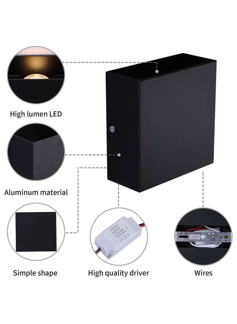 GoodTool 7W LED Wall Lights Wall Lighting Indoor Indoor Up Down Wall Lamp Wall Wash Light Wall Sconce 4000K-4500K Warm Indoor Decorative Wall Lamps for Living Room Bedroom Stairs - Image 4