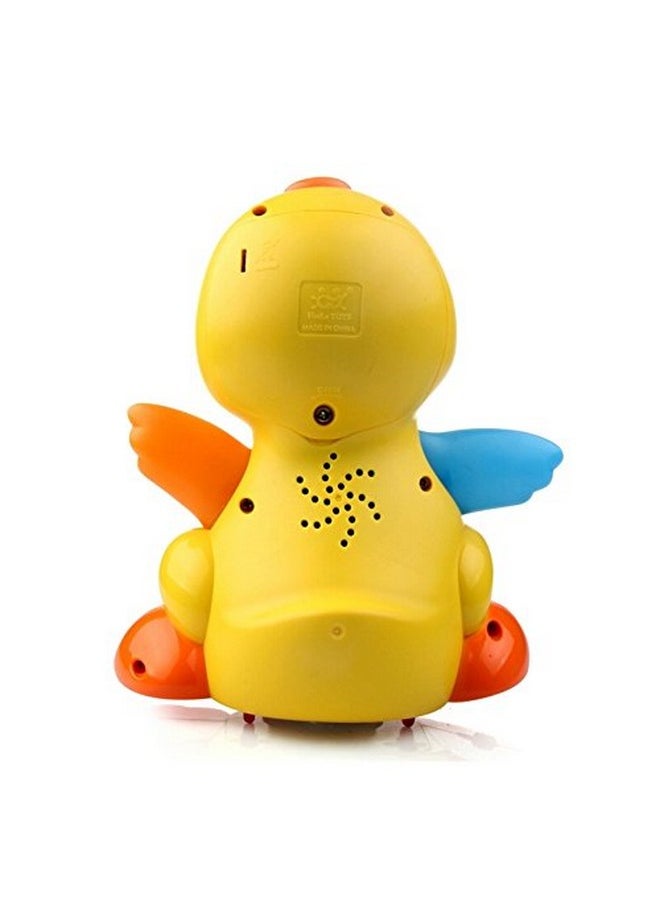 HUILE TOYS Huile Toys Mayatra'S Latest Educational Musical Dancing Duck Toy with Flashing Lights, Multi Color  - Image 3