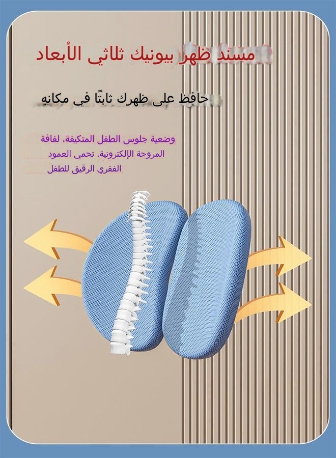 C&C Home Kids Desk and Chair Set Kids Furniture Kids Study Table and Chair Set, Height Adjustable Children Teens Study Table for Writing, Reading and Drawing Blue - Image 3