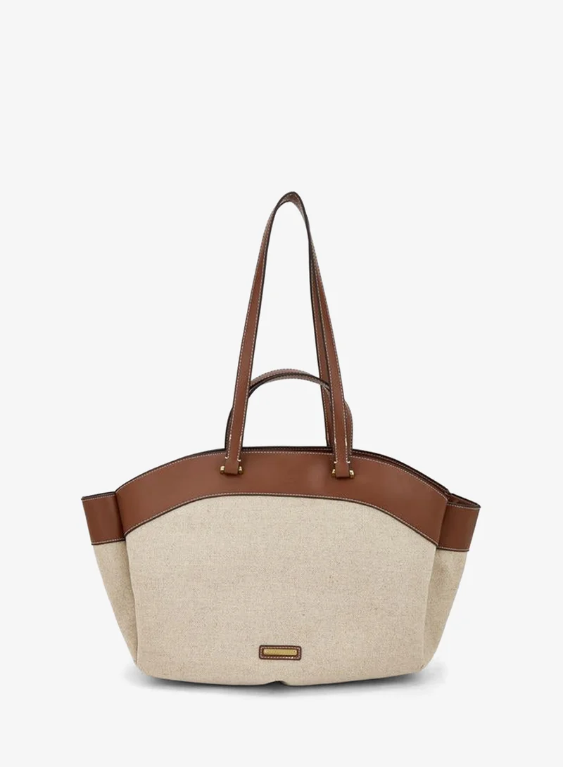 Celeste Solid Tote Bag With Double Handle