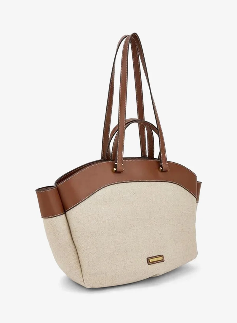 Celeste Solid Tote Bag With Double Handle