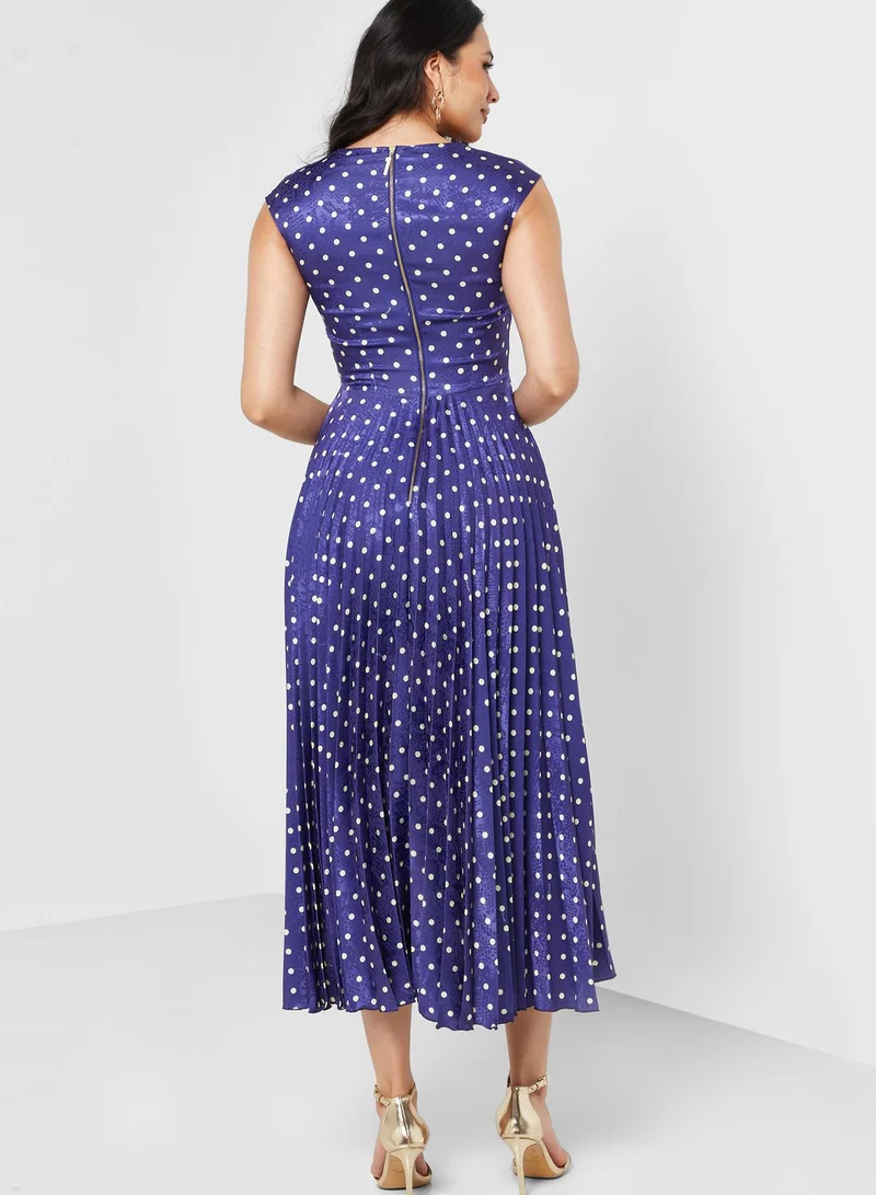 Closet Printed Tiered Dress