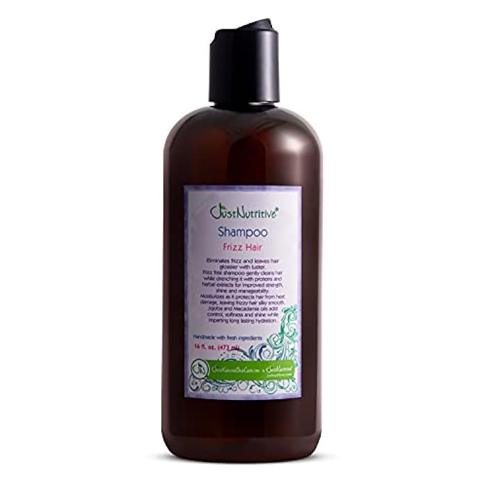 Just Nutritive Frizz Hair Shampoo | Best Shampoo for Frizzy Hair | Blended With Natural Ingredients | Prevents Frizz | Refreshing Orange Scent 16 fl oz