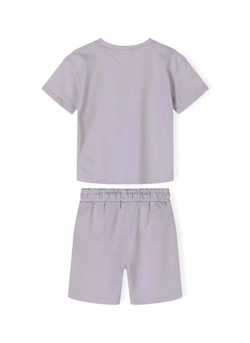 MINOTI Boy’s Two-Piece Set with Printed T-Shirt and Shorts
